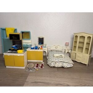 Vtg 70s Marx Toys Sindy Doll Furniture & Accessories Lot of 90+ Pcs Barbie Size